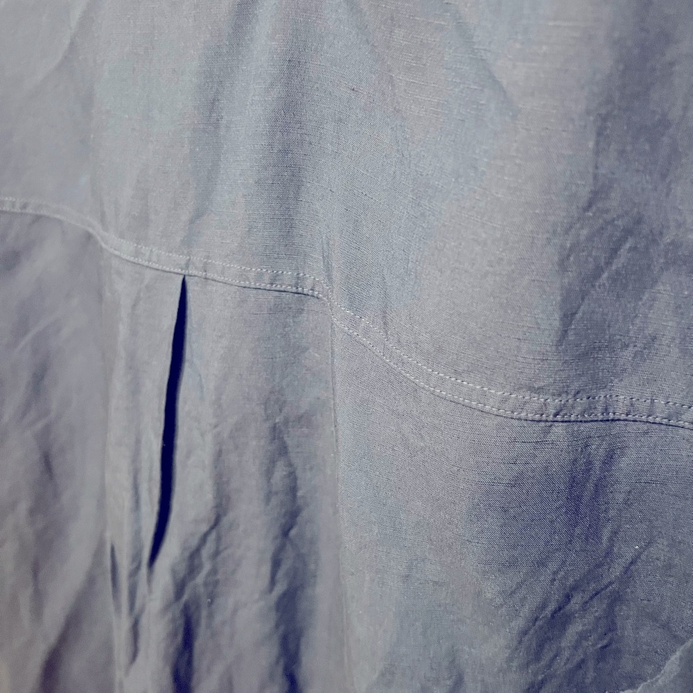 Uniqlo Blue Linen Blended Shirt Dress NWT - Picture 5 of 6